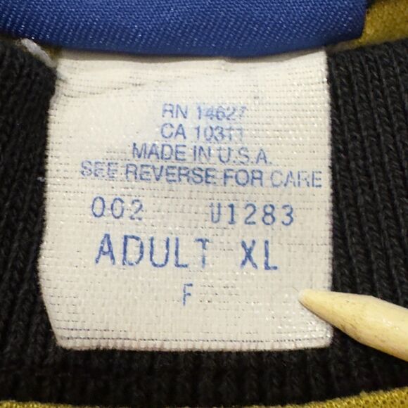 Vintage Umbro Soccer Jersey Football Shirt Sz XL Yellow 80s Made In USA #12 - Picture 4 of 10